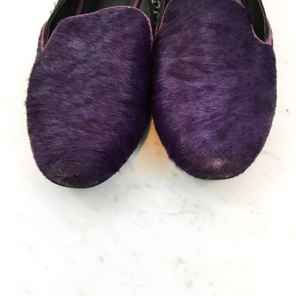 Kelsi Dagger Francie Calf Hair Studded Loafer Flat - Picture 7 of 10